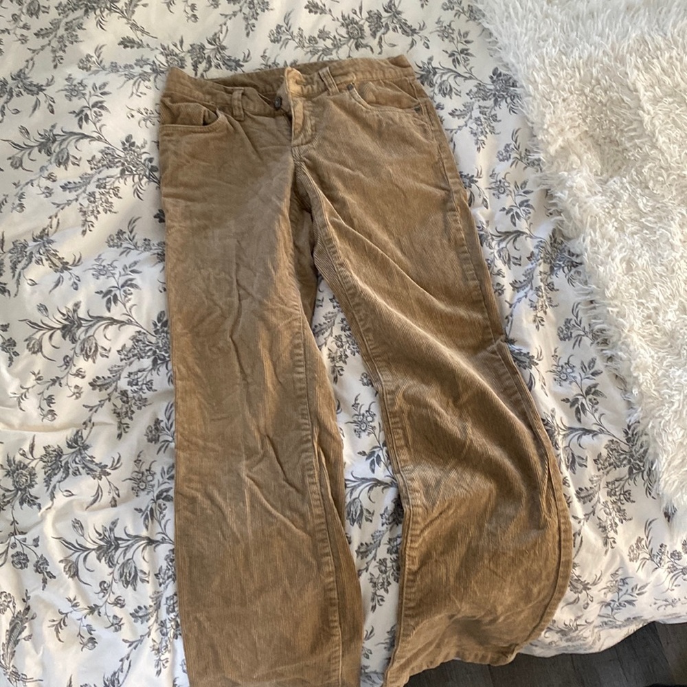 low rise corduroy pants